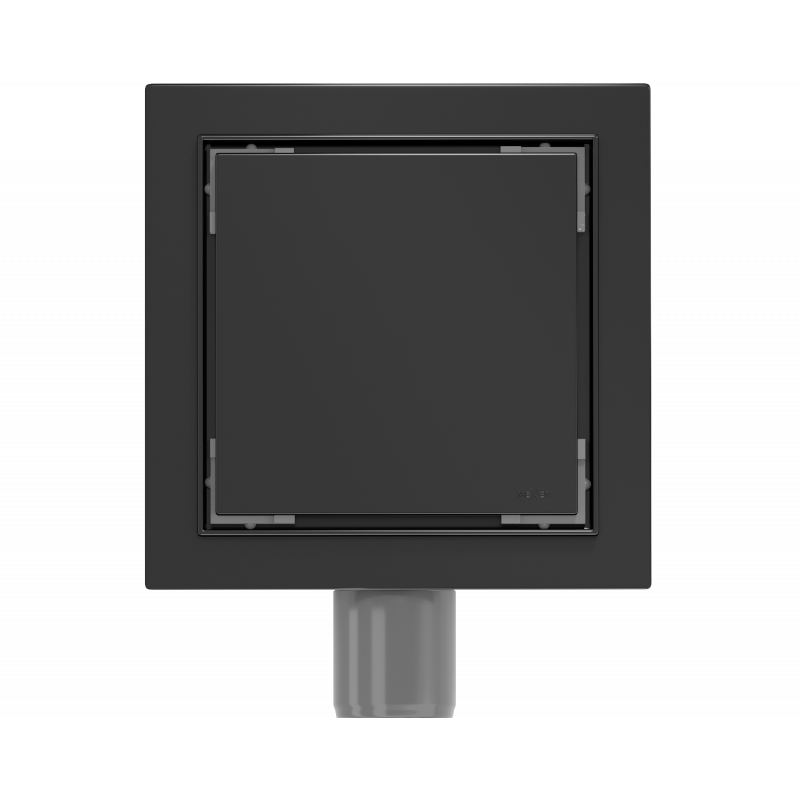 Mexen Flat-Q M13 square floor drain 12 x 12 cm, black - 1710012