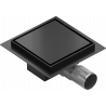 Mexen Flat square floor drain 12 x 12 cm, Black - 1710012