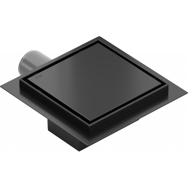 Mexen Flat-Q M13 square floor drain 12 x 12 cm, black - 1710012
