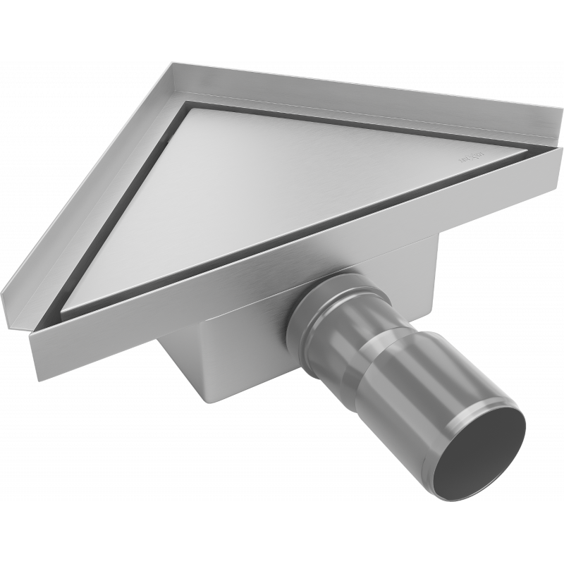 Mexen Flat-T M13 floor drain triangular 20 x 20 cm, inox - 1010320
