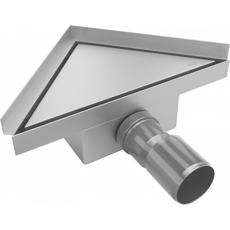 Mexen Flat-T M13 triangular floor drain 20 x 20 cm, inox - 1010320