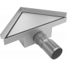 Mexen Flat-T M13 floor drain triangular 20 x 20 cm, inox - 1010320