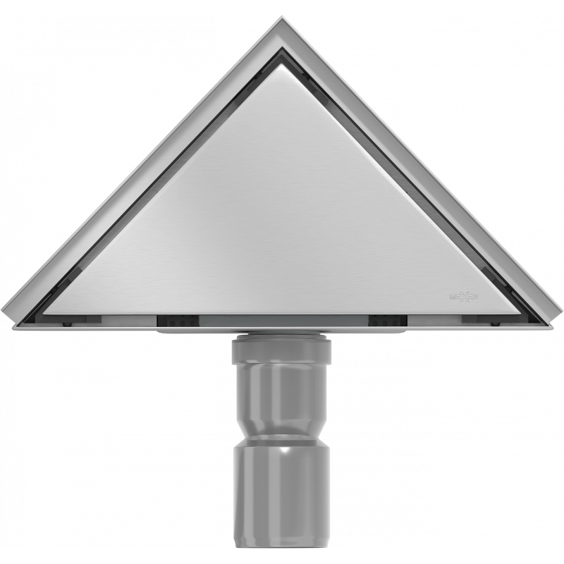 Mexen Flat-T M13 triangular floor drain 20 x 20 cm, inox - 1010320