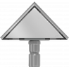 Mexen Flat triangular floor drain 20 x 20 cm, Chrome - 1010320