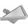 Mexen Flat-T M13 floor drain triangular 20 x 20 cm, inox - 1010320