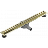 Mexen Flat 360° Slim rotary linear drain 60 cm, gold - 1541060