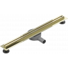 Mexen Flat 360° Slim swivel linear drain 60 cm, Gold - 1541060