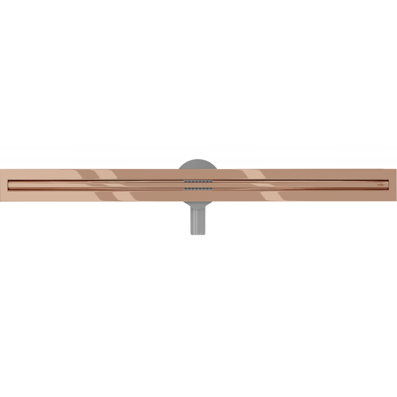 Mexen Flat 360° Slim 360° Horizontal Linear Drain 80 cm, Rose Gold - 1641080