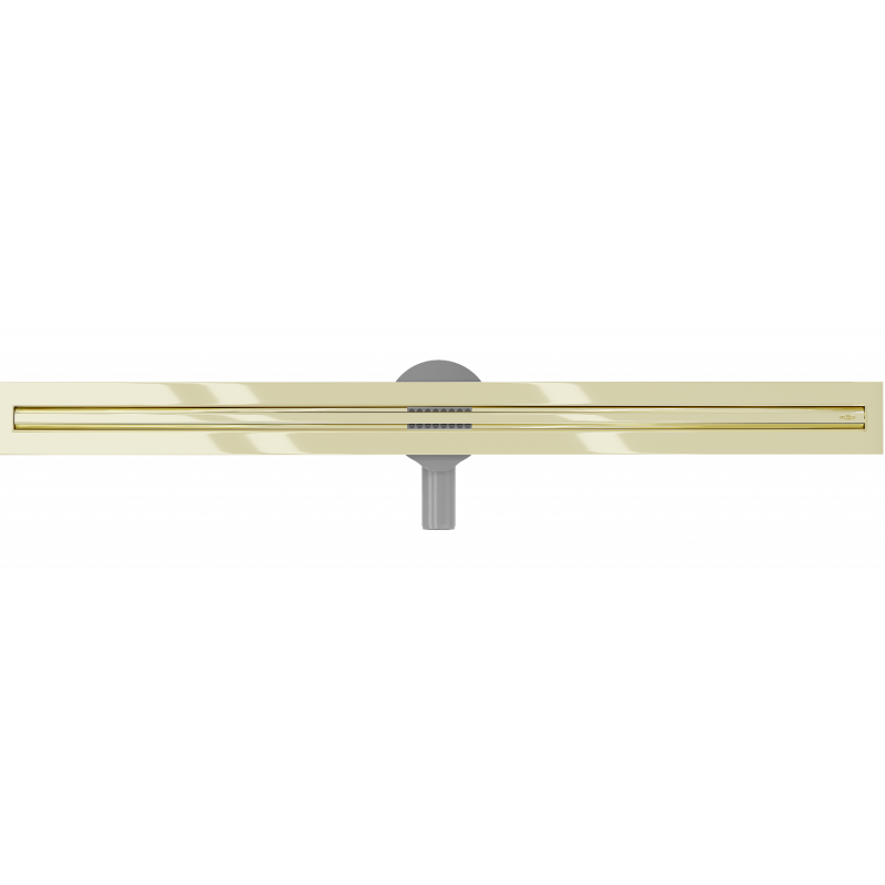 Mexen Flat 360° Slim rotating linear drain 100 cm, gold - 1541100