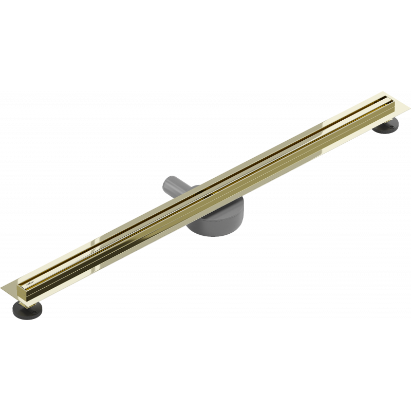 Mexen Flat 360° Slim rotary linear drain 90 cm, gold - 1541090