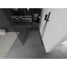 Mexen Kioto Walk-in Shower Screen 110 x 100 cm, Transparent, Gun Gray Brushed - 800-110-212-66-00-100