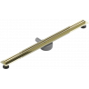 Mexen Flat 360° Slim swivel linear drain 80 cm, Gold - 1541080