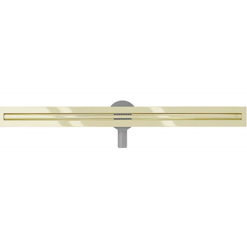 Mexen Flat 360° Slim rotary linear drain 80 cm, gold - 1541080
