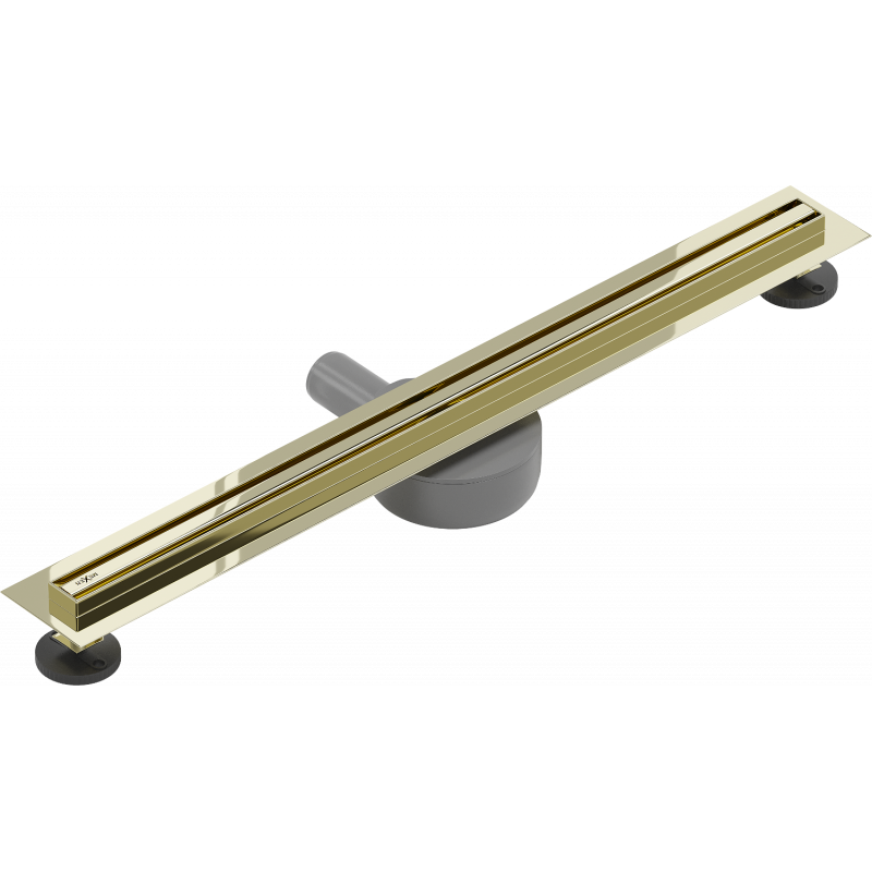 Mexen Flat 360° Slim 70 cm Rotating Linear Drain, Gold - 1541070