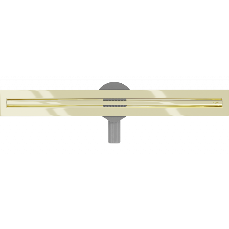 Mexen Flat 360° Slim 70 cm Rotating Linear Drain, Gold - 1541070