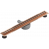 Mexen Flat 360° Slim rotary linear drain 70 cm, rose gold - 1641070