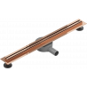 Mexen Flat 360° Slim rotary linear drain 70 cm, rose gold - 1641070