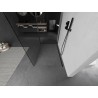 Mexen Kioto Walk-in Shower Screen 130 x 120 cm, Transparent, Brushed Gun Gray - 800-130-212-66-00-120