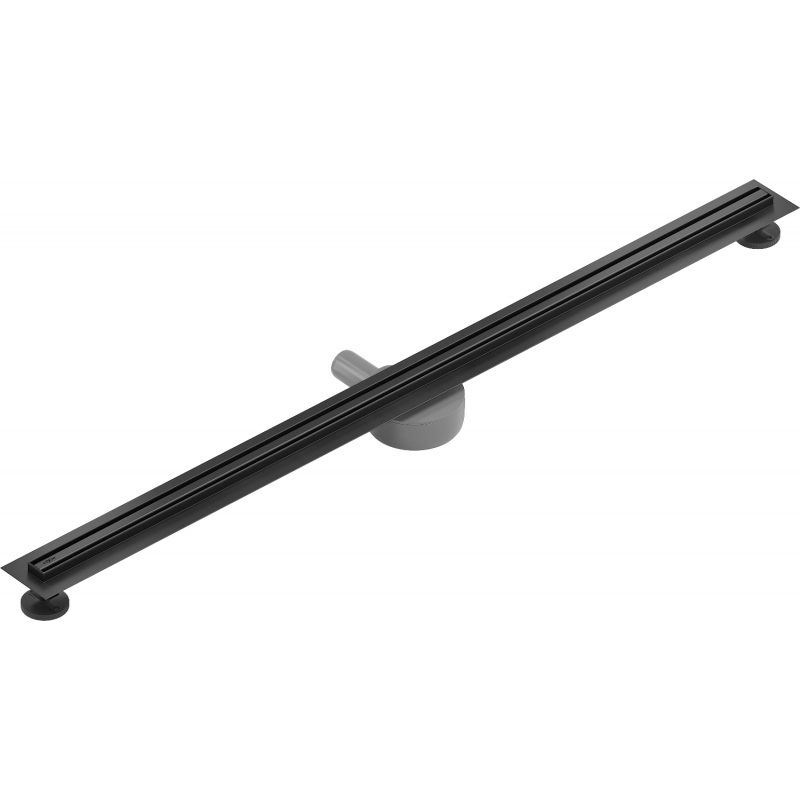 Mexen Flat 360° Slim rotary linear drain 110 cm, black - 1741110