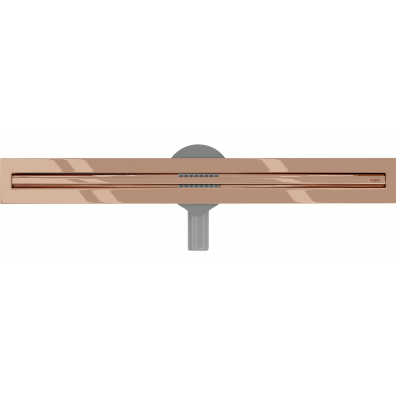 Mexen Flat 360° Slim 60 cm Rotating Linear Drain, Rose Gold - 1641060