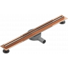Mexen Flat 360° Slim swivel linear drain 60 cm, Rose gold - 1641060