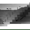 Mexen Kioto Walk-in Shower Wall 100 x 80 cm, Black Pattern, Brushed Gun Gray - 800-100-212-66-70-080