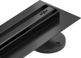 Mexen Flat 360° Slim 90 cm Rotating Linear Drain, Black - 1741090