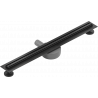 Mexen Flat 360° Slim swivel linear drain 70 cm, Black - 1741070