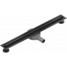 Mexen Flat 360° Slim swivel linear drain 70 cm, Black - 1741070