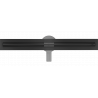 Mexen Flat 360° Slim swivel linear drain 70 cm, Black - 1741070