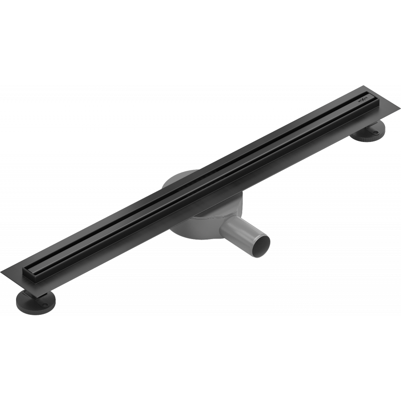 Mexen Flat 360° Slim rotary linear drain 60 cm, black - 1741060