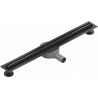 Mexen Flat 360° Slim swivel linear drain 60 cm, Black - 1741060