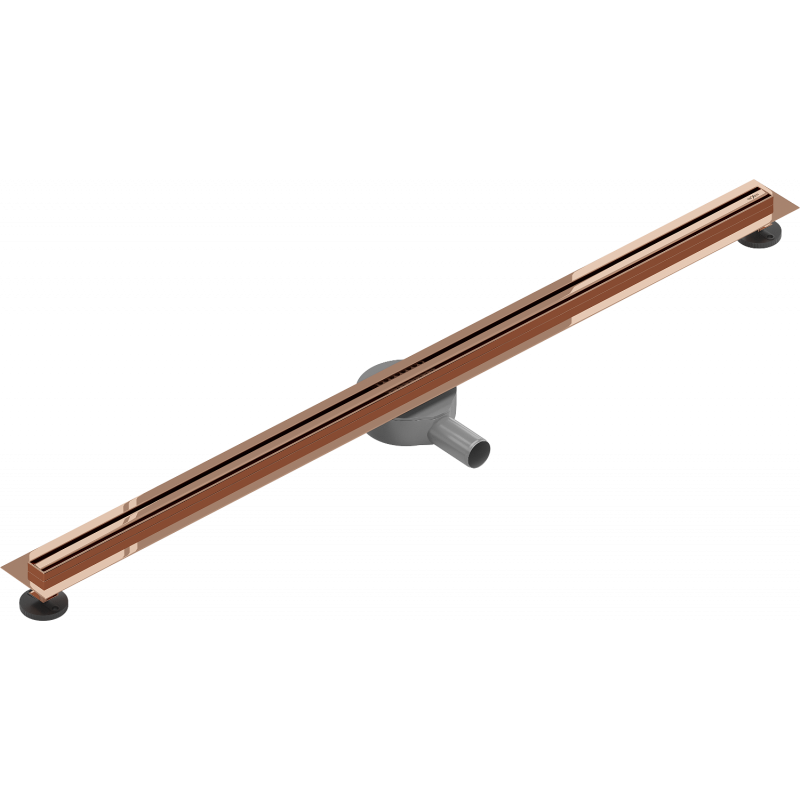 Mexen Flat 360° Slim 120 cm Rotating Linear Drain, Rose Gold - 1641120