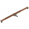 Mexen Flat 360° Slim swivel linear drain 120 cm, Rose gold - 1641120
