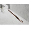 Mexen Flat 360° Slim swivel linear drain 110 cm, Rose gold - 1641110