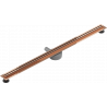 Mexen Flat 360° Slim rotational linear drain 110 cm, rose gold - 1641110