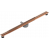 Mexen Flat 360° Slim swivel linear drain 110 cm, Rose gold - 1641110