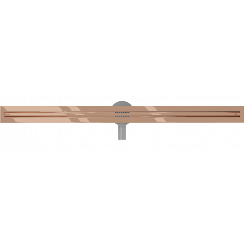 Mexen Flat 360° Slim Rotatable Linear Drain 110 cm, Rose Gold - 1641110