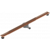 Mexen Flat 360° Slim swivel linear drain 110 cm, Rose gold - 1641110