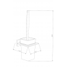 Mexen Arno toilet brush, Gold - 7020750-50