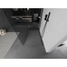 Mexen Kioto Walk-in Shower Screen 135 x 70 cm, Transparent, Black - 800-135-212-70-00-070