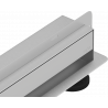 Mexen Flat Wall 2in1 linear wall drain 70 cm, Chrome - 1030070