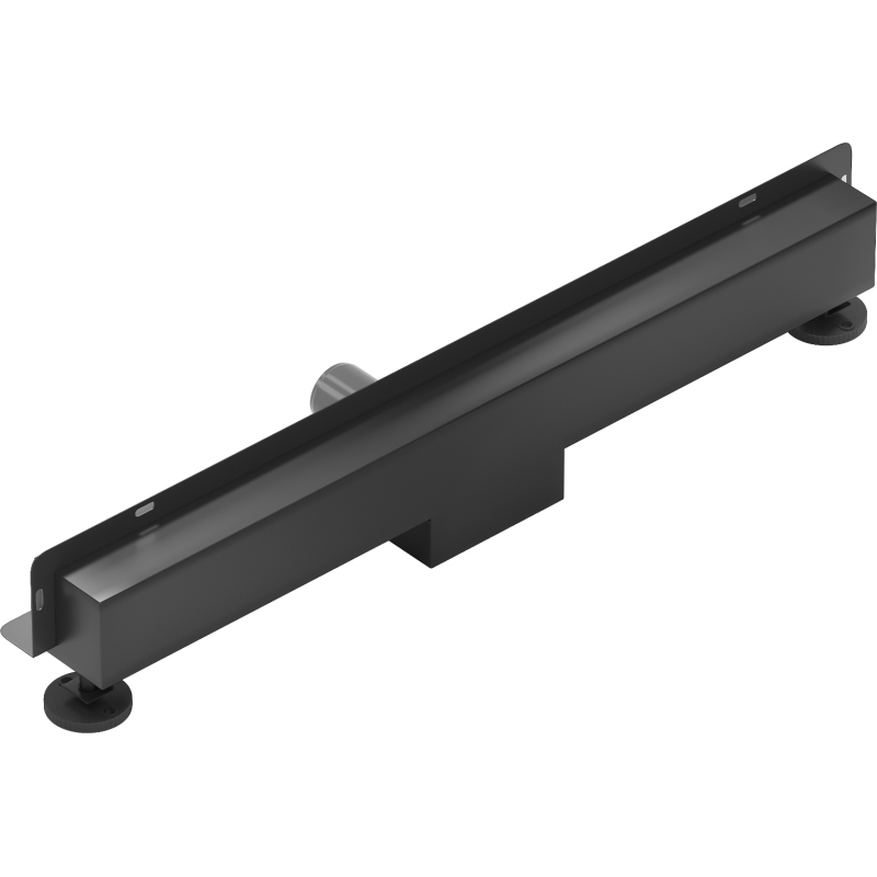 Mexen Flat Wall 2-in-1 Wall Linear Drain 70 cm, Black - 1730070