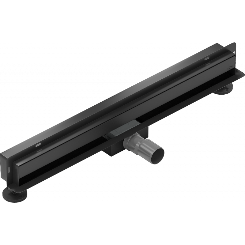 Mexen Flat Wall Linear Wall Drain 2-in-1 70 cm, Black - 1730070
