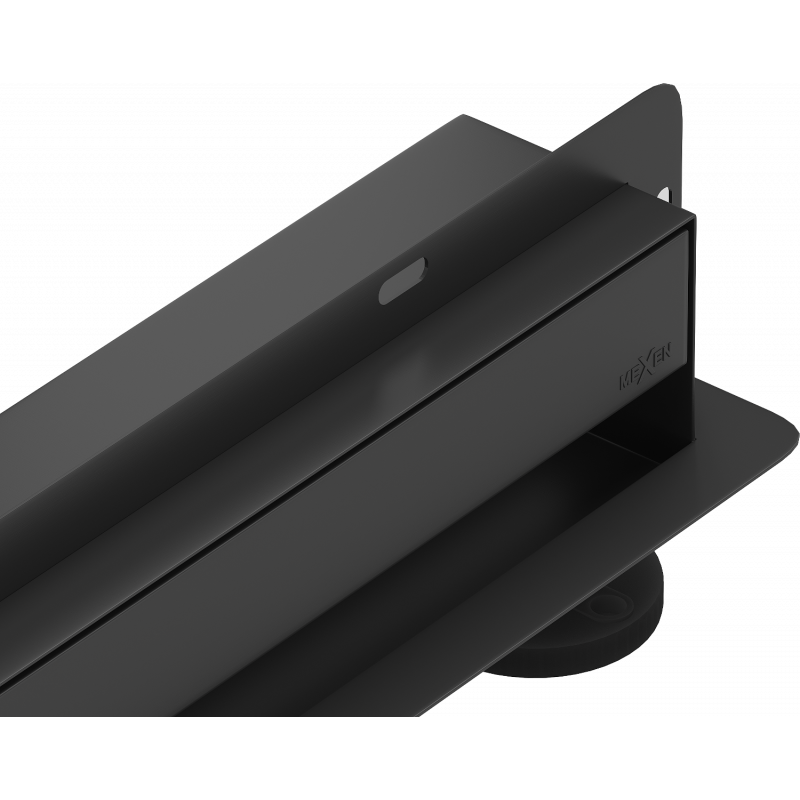 Mexen Flat Wall 2in1 linear wall drain 110 cm, Black - 1730110