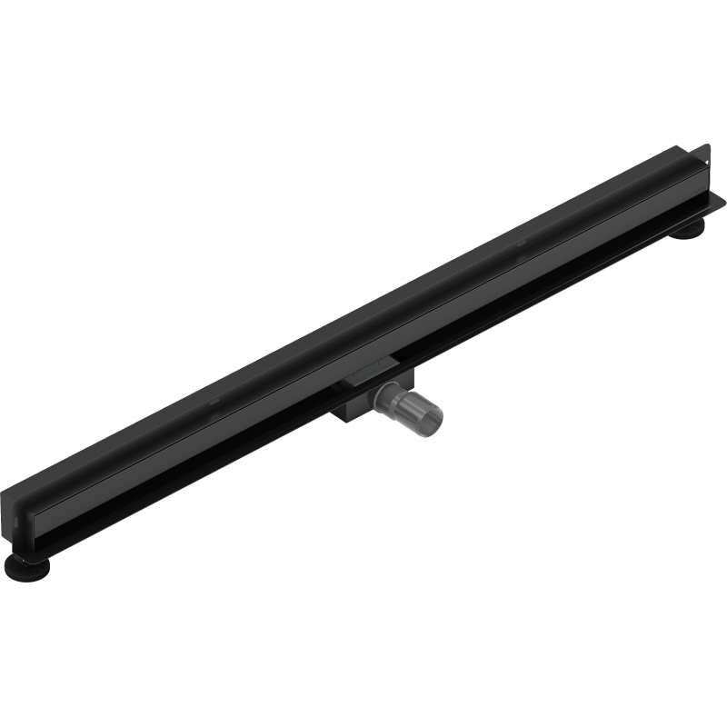 Mexen Flat Wall wall linear drain 2 in 1, 110 cm, black - 1730110