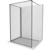 Mexen Kioto Walk-in Shower Panel 140 x 70 cm, Black Pattern, Black - 800-140-212-70-70-070