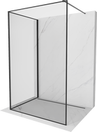 Mexen Kioto shower wall Walk-in 140 x 70 cm, black frame, black - 800-140-212-70-70-070