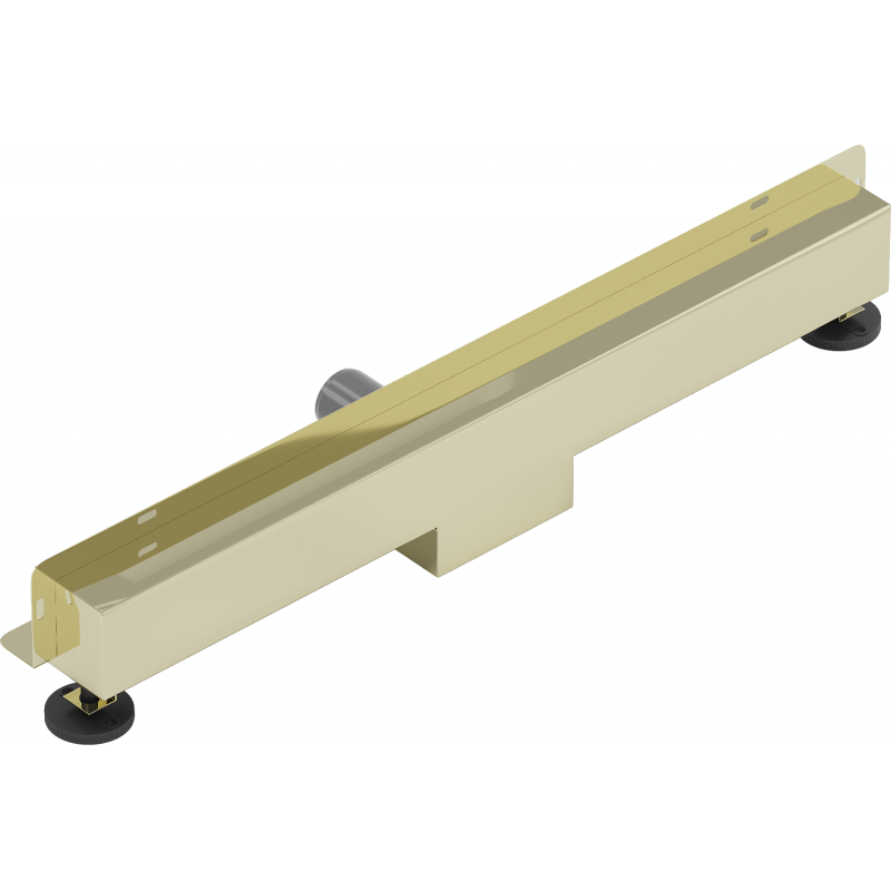 Mexen Flat Wall wall linear drain 2-in-1 70 cm, gold - 1530070