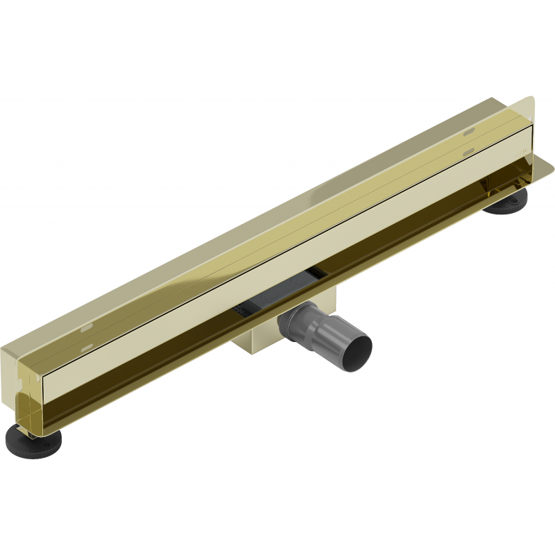 Mexen Flat Wall wall linear drain 2in1 70 cm, gold - 1530070